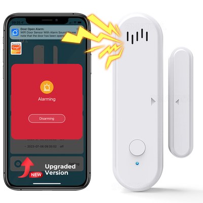 Tuya Door Sensor Slim leven Timing Werken met Alexa Google Home Arm And Disarm Tuya Smart WiFi Door Window Sensor