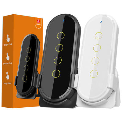 kopen Tuya ZigBee Smart Home Scene Switch 4 Gang 12 Scene Touch Light Switch Afstandsbediening Smart Life App online vervaardiging