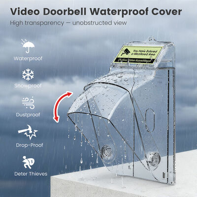 SMATRUL Video deurbel Regen Waterdicht Hoofd Outdoor Draaibaar ontwerp Anti-diefstal herinnering Compatibel met Door Access Video Doorbell