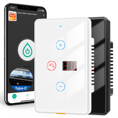 Goede prijs Wifi Waterverwarming schakelaar Type c Timing Voice App Alexa Google Home Tuya Smart Home Wireless Boiler US Schakelaar 20A online
