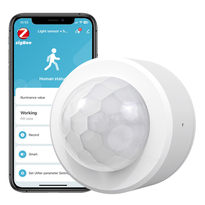 Goede prijs Tuya Zigbee 3.0 PIR Bewegingsdetector Lichtgevoeligheidssensor 2 in 1 Veiligheid Anti-Diefstal Alarm Sensor Smart Light Sensing online