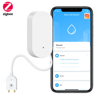 Goede prijs Zigbee Waterlek Sensor Smart Home Alert Water Flood Leak Alarm Home SecurityTuya Flood Detector online