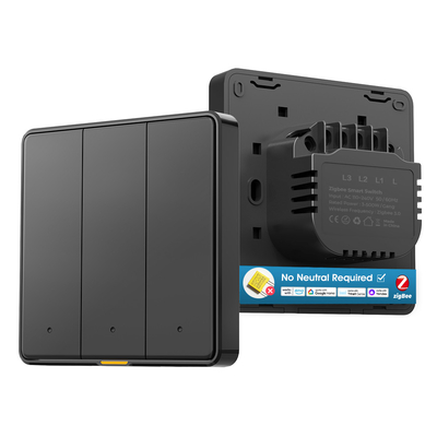 Goede prijs Zigbee Smart Wall Switch Geen neutrale draad, geen condensator nodig, timing, spraakbesturing, Tuya App, Alexa & Google Home compatibel online