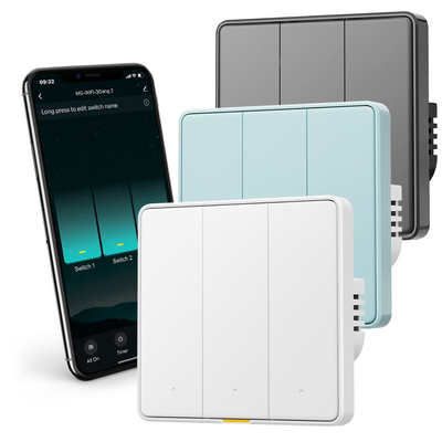 Goede prijs Tuya WiFi RF433 Smart Wall Switch, 110-250V, geen neutrale draad vereist, spraakbesturing met Alexa, Google Home, Tmall Genie en app timing functies online