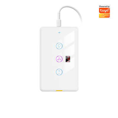 Goede prijs Tuya WiFi Fan Light Switch Type C met timer en spraakbesturing, compatibel met Alexa en Google Home voor Smart Home Automation online