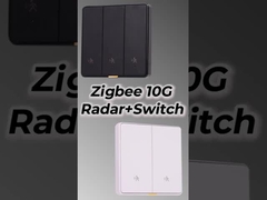 Tuya ZigBee Radar Bewegingssensor Schakelaar Sensing No Neutral Smart Home EU Wandlicht Knop Uit